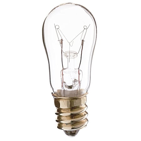 Satco Bulb, Incandescent, 6W, S6, Candelabra Base, Sign & Indicator S3900